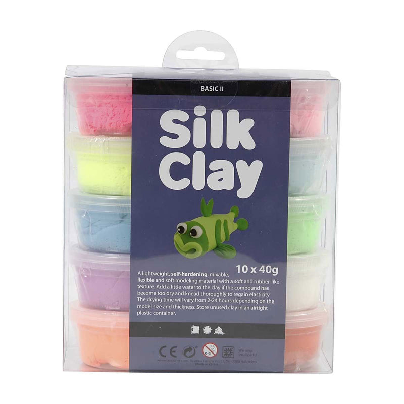 Load image into Gallery viewer, Silk clay - felle kleuren, 10x40gr