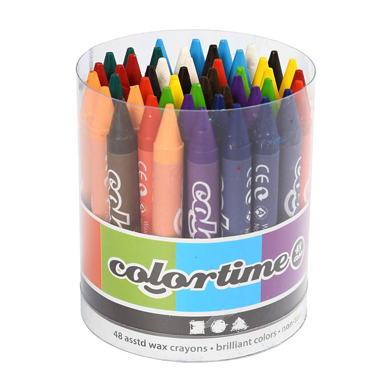 Load image into Gallery viewer, Creativ company set met 12 kleuren kleurkrijt, 48 st.