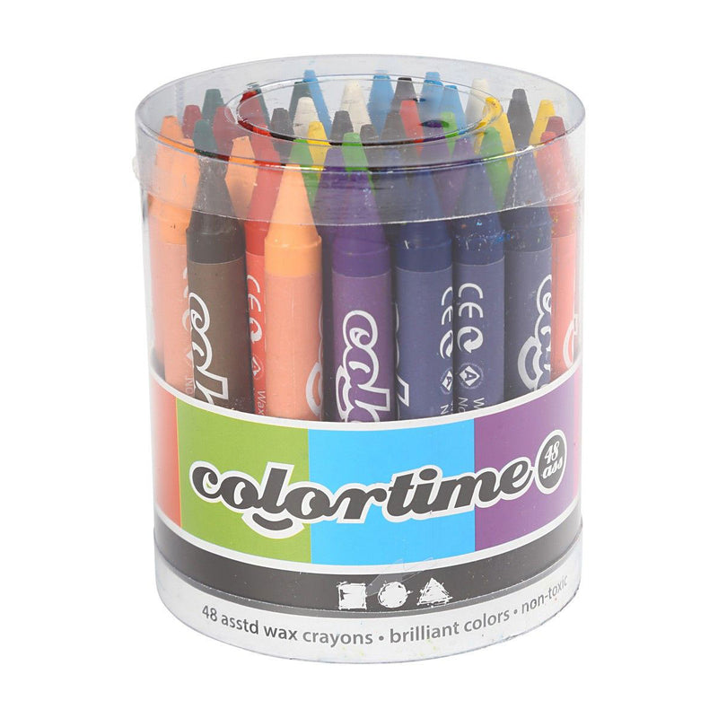 Load image into Gallery viewer, Creativ company set met 12 kleuren kleurkrijt, 48 st.