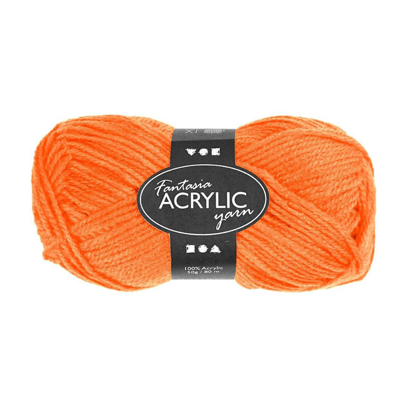 Load image into Gallery viewer, Creativ company acrylgaren neon - neon oranje, 50gr