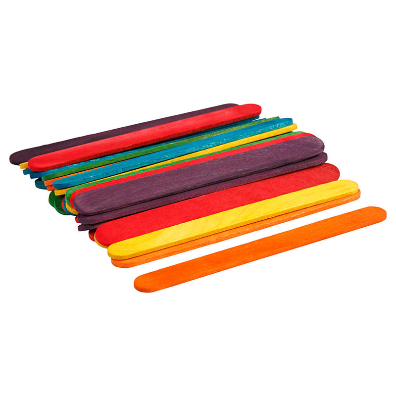 Afbeelding laden in galerijviewer, Creativ company https: www.cchobby.nl houten-stokjes-l-11-4-cm-b-10-mm-diverse-kleuren-30-stuk-1-doos