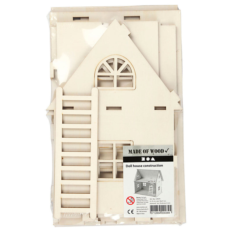 Afbeelding laden in galerijviewer, Creativ company https: www.cchobby.nl diy-poppenhuis-h-25-cm-afm-18x27-cm-1-stuk