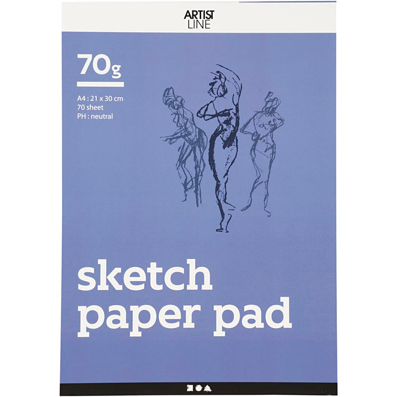 Load image into Gallery viewer, Creativ company schetsblok wit a4 70gr, 70 vellen