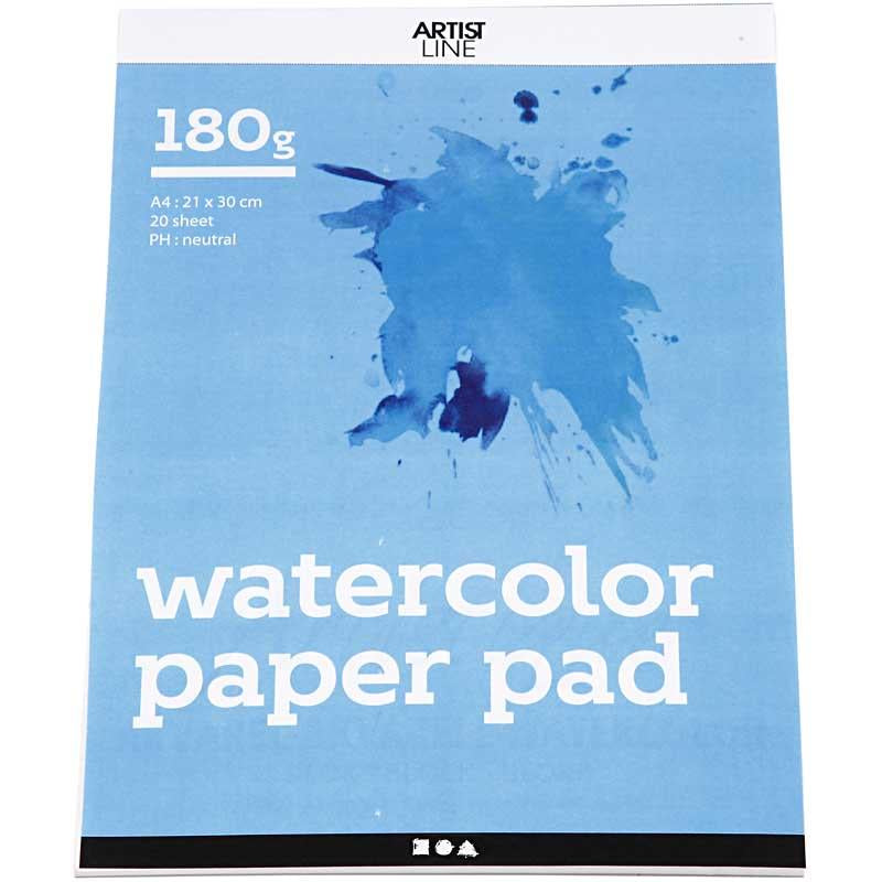 Load image into Gallery viewer, Creativ company aquarelblok wit a4 180gr, 20 vellen