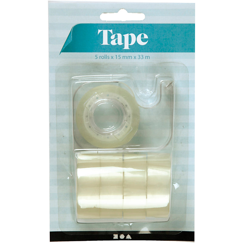 Load image into Gallery viewer, Creativ company http: www.cchobby.nl plakband-met-dispenser-b-15-mm-1-set