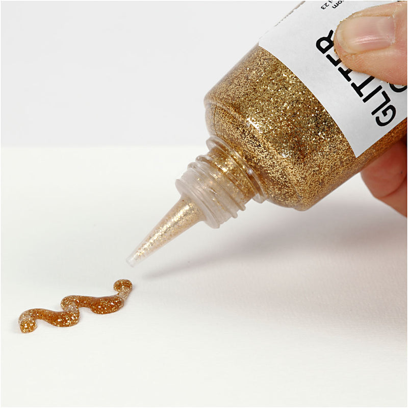 Load image into Gallery viewer, Creativ company glitterlijm goud, 118ml