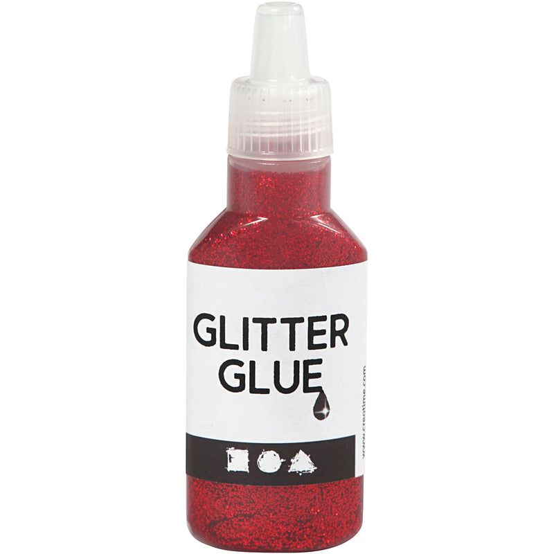Load image into Gallery viewer, Creativ company glitterlijm rood, 25 ml