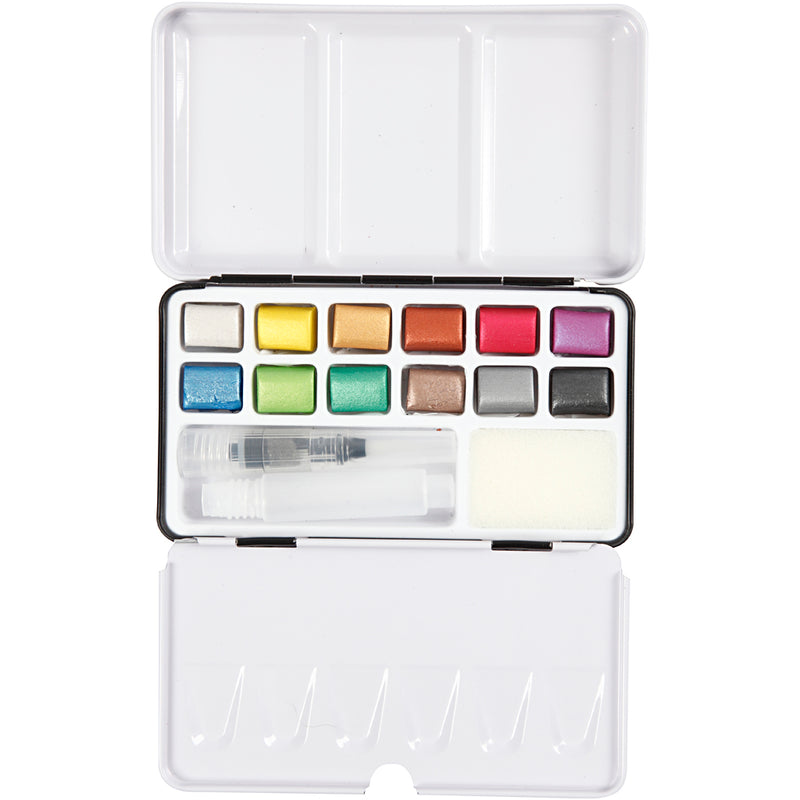 Load image into Gallery viewer, Pigment art art aqua aquarelverf, diverse kleuren, 12kleuren