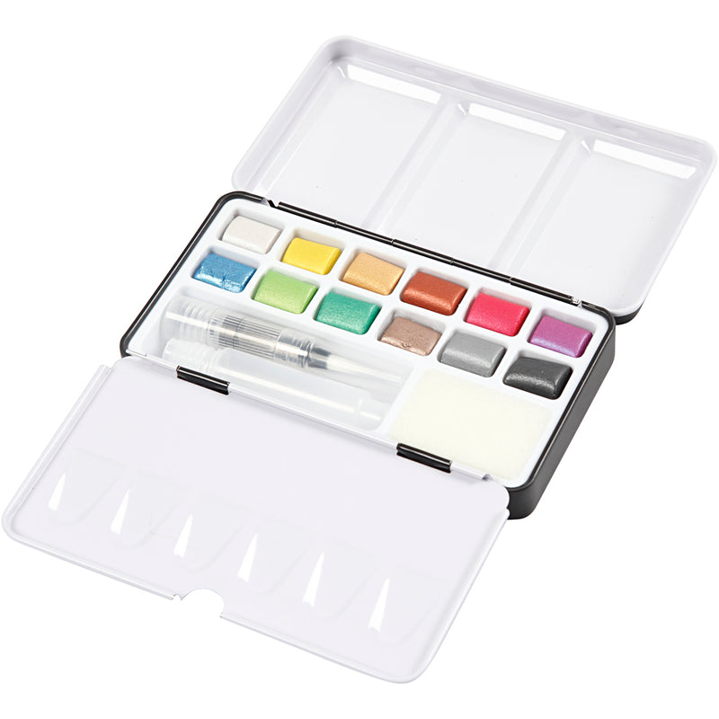 Load image into Gallery viewer, Pigment art art aqua aquarelverf, diverse kleuren, 12kleuren