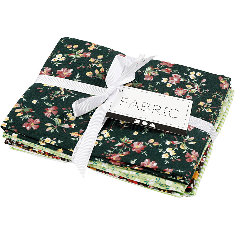Load image into Gallery viewer, Creativ company patchwork stof groen 45x55cm, 4st.