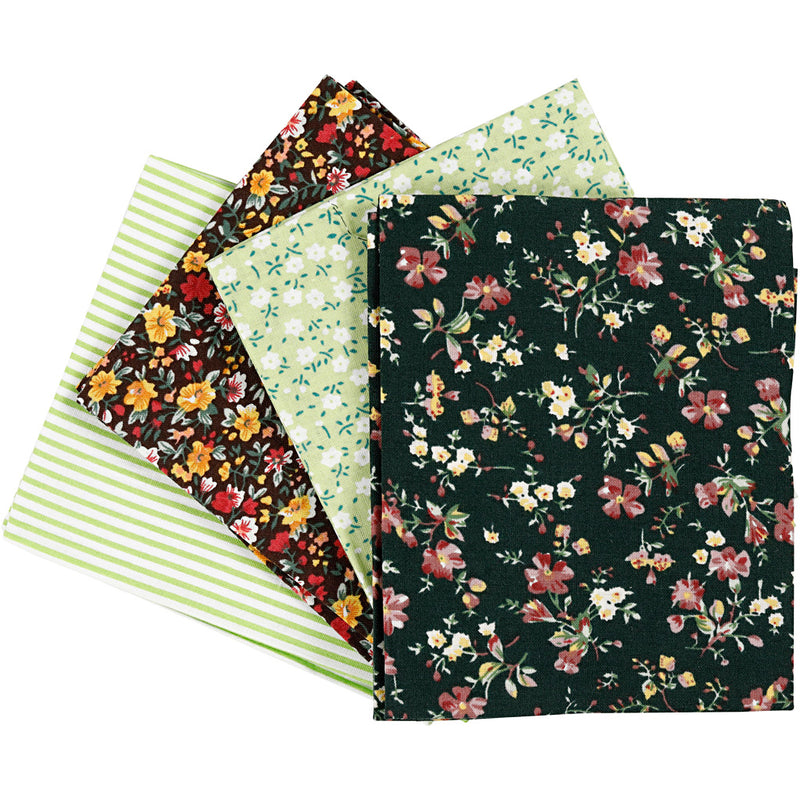 Load image into Gallery viewer, Creativ company patchwork stof groen 45x55cm, 4st.