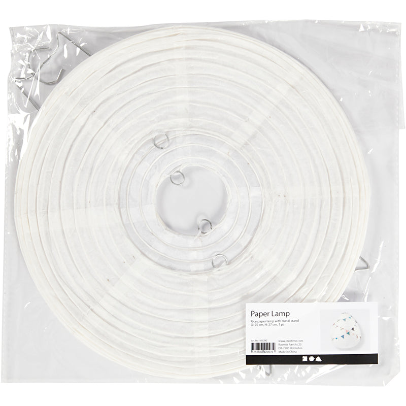 Load image into Gallery viewer, Creativ company rijstpapier lamp wit druppel, 27cm
