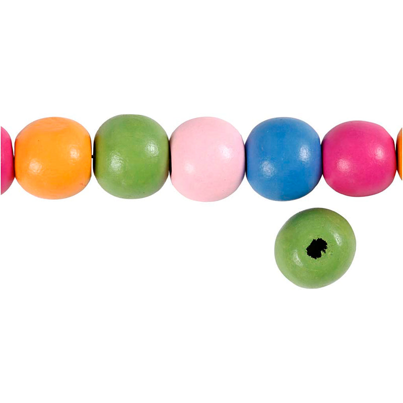 Load image into Gallery viewer, Creativ company houten kralen mix 12mm, 40st.