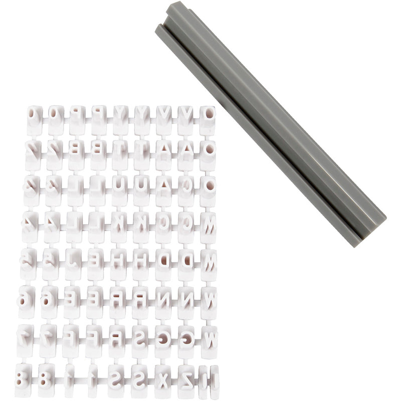 Load image into Gallery viewer, Creativ company https: www.cchobby.nl stempelset-van-rubber-letters-cijfers-h-6-mm-wit-1-set