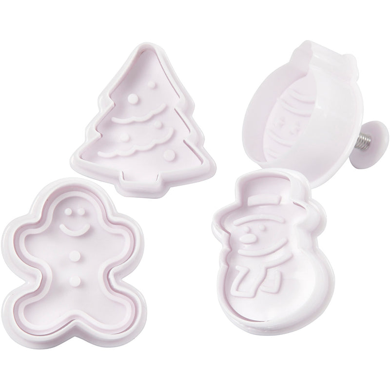 Load image into Gallery viewer, Creativ company uitsteekvormen met stempel kerst, 4st.
