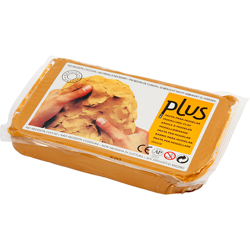 Load image into Gallery viewer, Creativ company zelfhardende klei, currykleur, 1000 gr