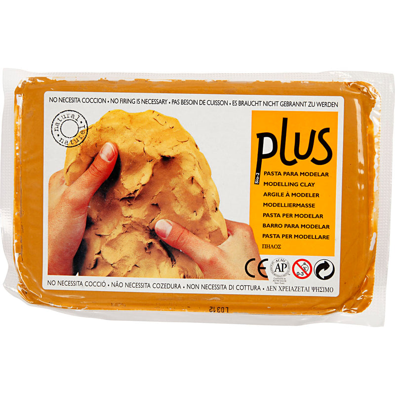 Load image into Gallery viewer, Creativ company zelfhardende klei, currykleur, 1000 gr