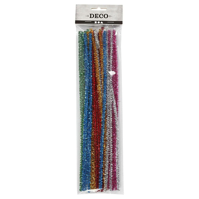 Load image into Gallery viewer, Creativ Company Chenilledraad Sterke Kleuren Glitter 30cm, 24st.