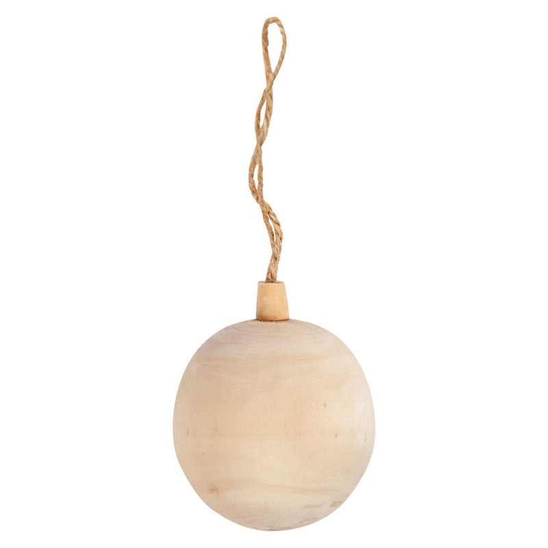 Load image into Gallery viewer, Creativ company kerstbal hanger hout, 6,4cm