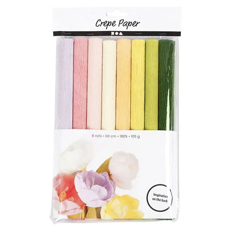 Load image into Gallery viewer, Creativ company crêpepapier pastelkleuren, 8 vellen