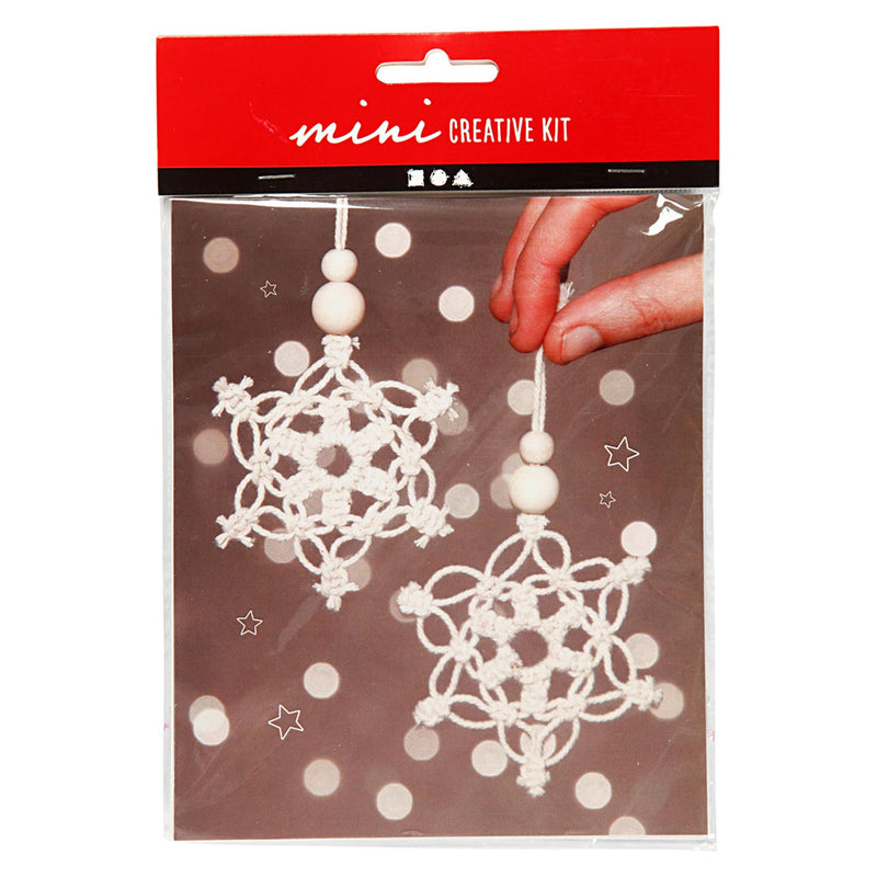Load image into Gallery viewer, Creativ company mini creative kit macrame sneeuwvlok