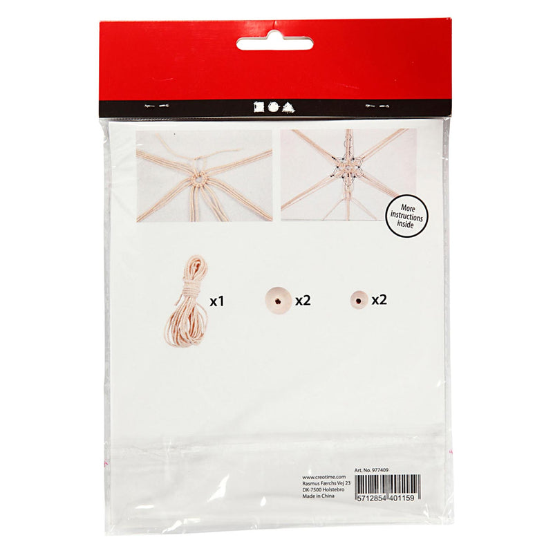 Load image into Gallery viewer, Creativ company mini creative kit macrame sneeuwvlok