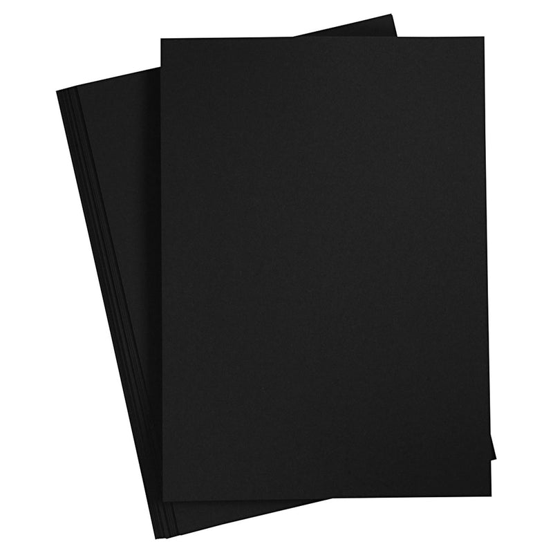 Load image into Gallery viewer, Creativ company gekleurd karton koolzwart, a4, 20 vel