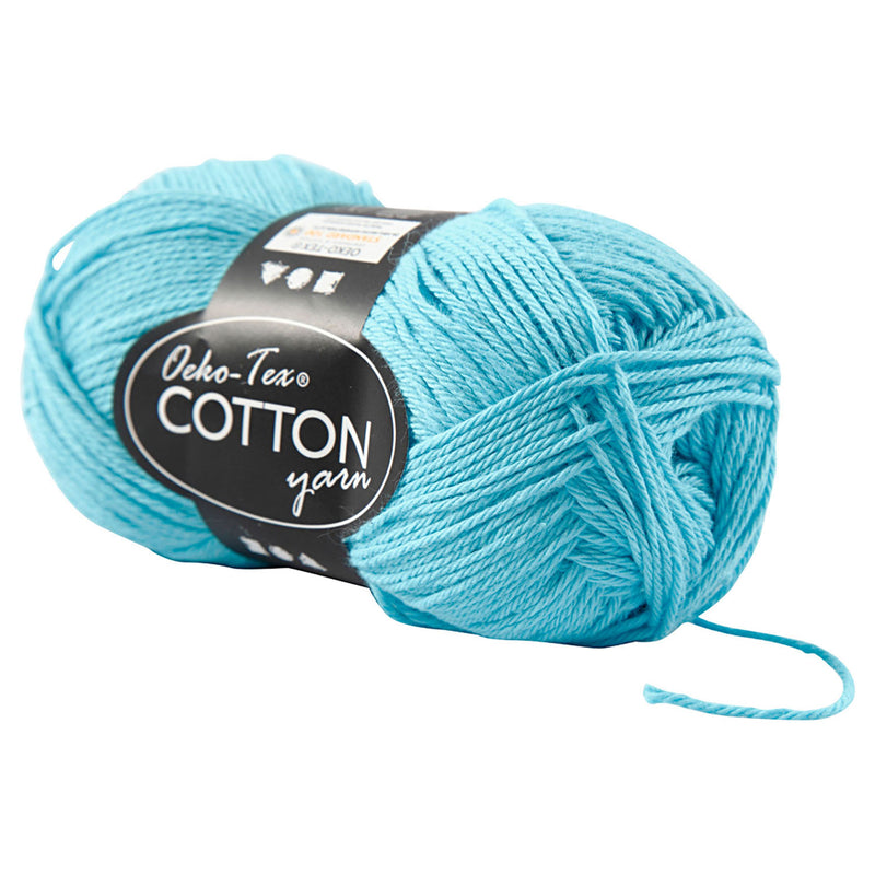Load image into Gallery viewer, Creativ company katoengaren, turquoise, 50gr, 170m
