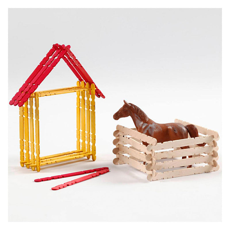 Load image into Gallery viewer, Creativ company creotime houten knutselset constructie 11,5 cm multi 1000 stuks