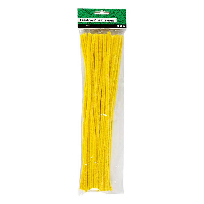 Load image into Gallery viewer, Creativ company chenille geel 30cm, 50st.