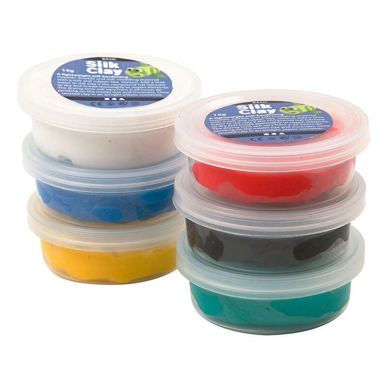 Load image into Gallery viewer, Silk clay standaard kleuren, 6x14gr.