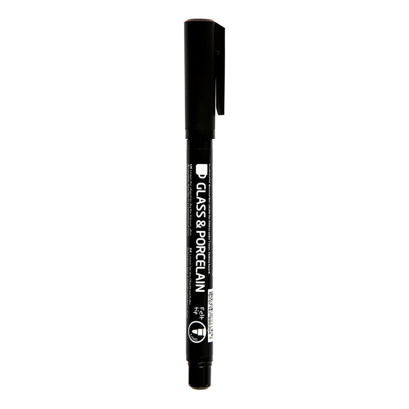 Load image into Gallery viewer, Creativ company https: www.cchobby.nl contourstift-voor-glas-en-porselein-lijndikte-1-3-mm-semi-dekkend-zwart-1-stuk