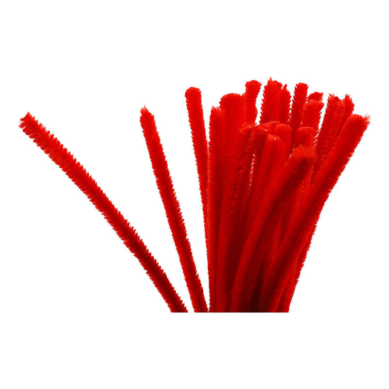 Load image into Gallery viewer, Creativ company chenilledraad rood 30cm, 25st.