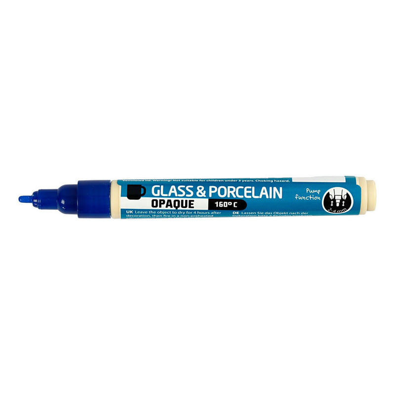 Load image into Gallery viewer, Creativ company glas- en porseleinstift dekkend - donkerblauw