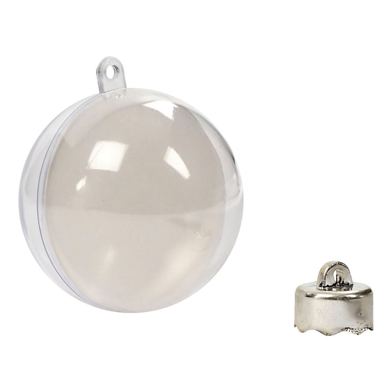 Load image into Gallery viewer, Creativ company deco ballen transparant 6cm, 8st.