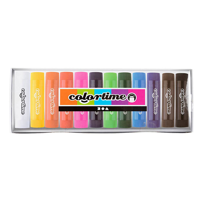 Load image into Gallery viewer, Creativ company http: www.cchobby.nl soft-color-stick-l-8-cm-diverse-kleuren-12-stuk-1-doos