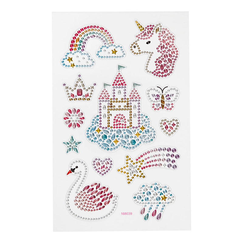 Afbeelding laden in galerijviewer, Creativ company diamant stickers eenhoorn, 1 vel