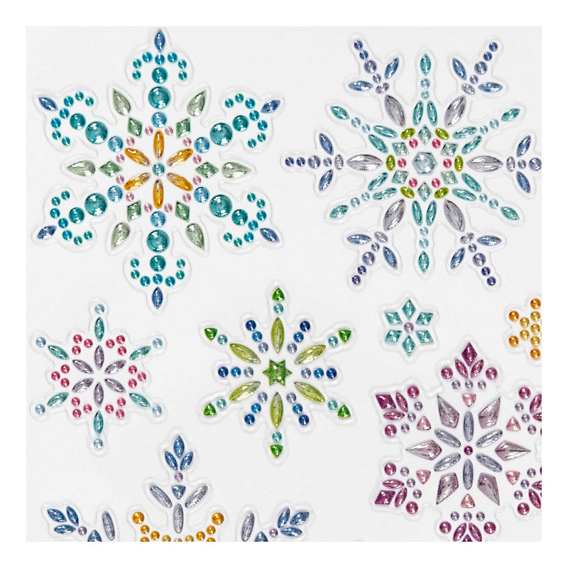 Load image into Gallery viewer, Creativ company diamond stickers - ijskristallen - winter thema stickers - zelfklevende strass stickers - luxe glitter knutselstickers - creatieve versiering - 1 vel