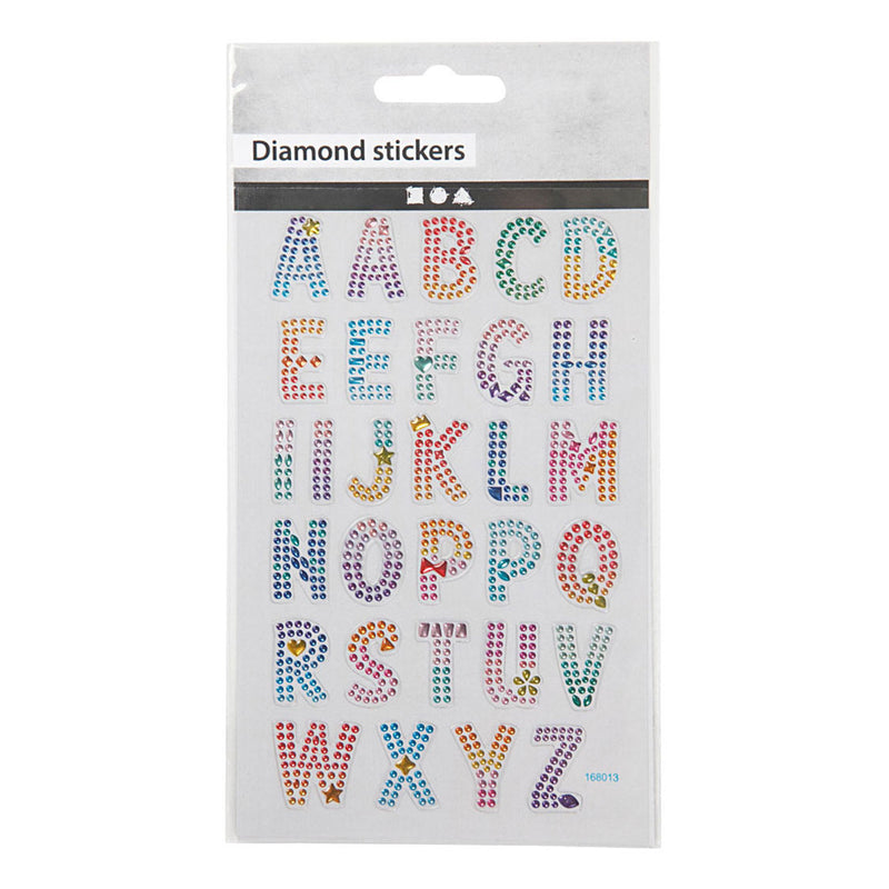 Load image into Gallery viewer, Creativ company diamant stickers alfabet, 1 vel