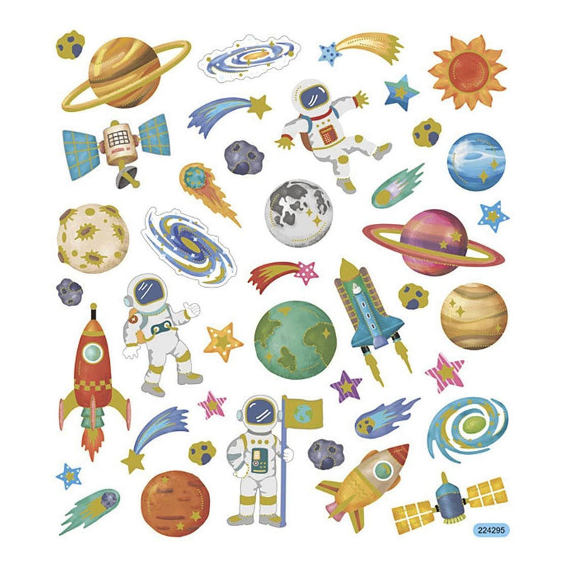 Load image into Gallery viewer, Creativ company stickers ruimtevaart, 1 vel