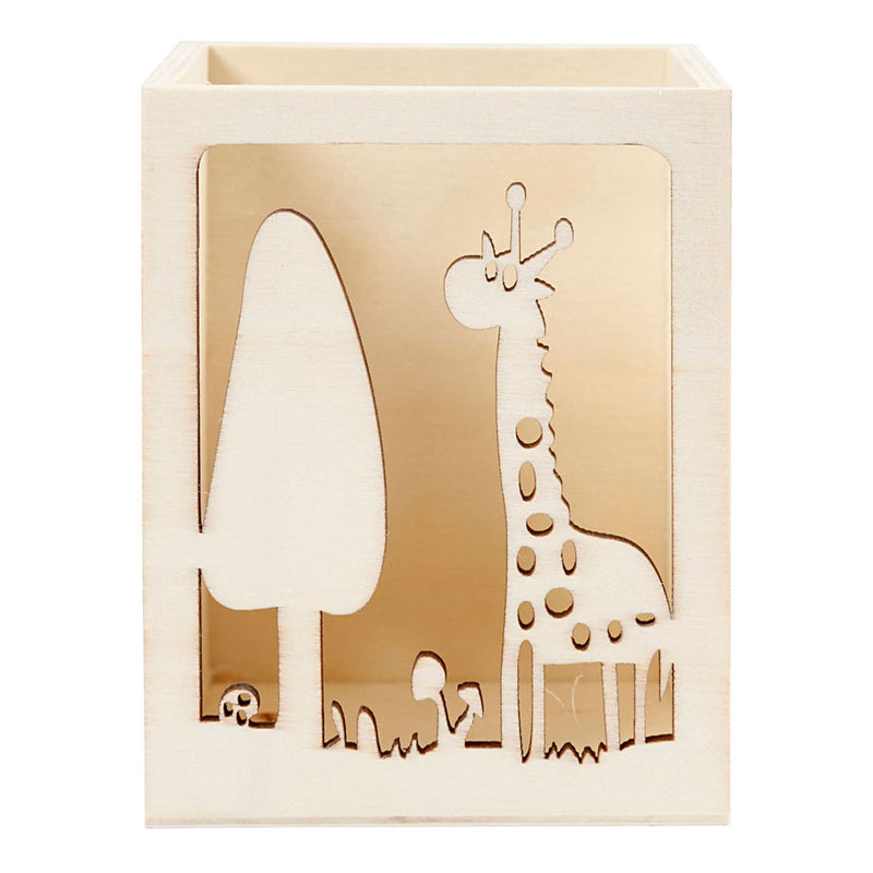 Load image into Gallery viewer, Creativ company houten pennenbakje giraffe