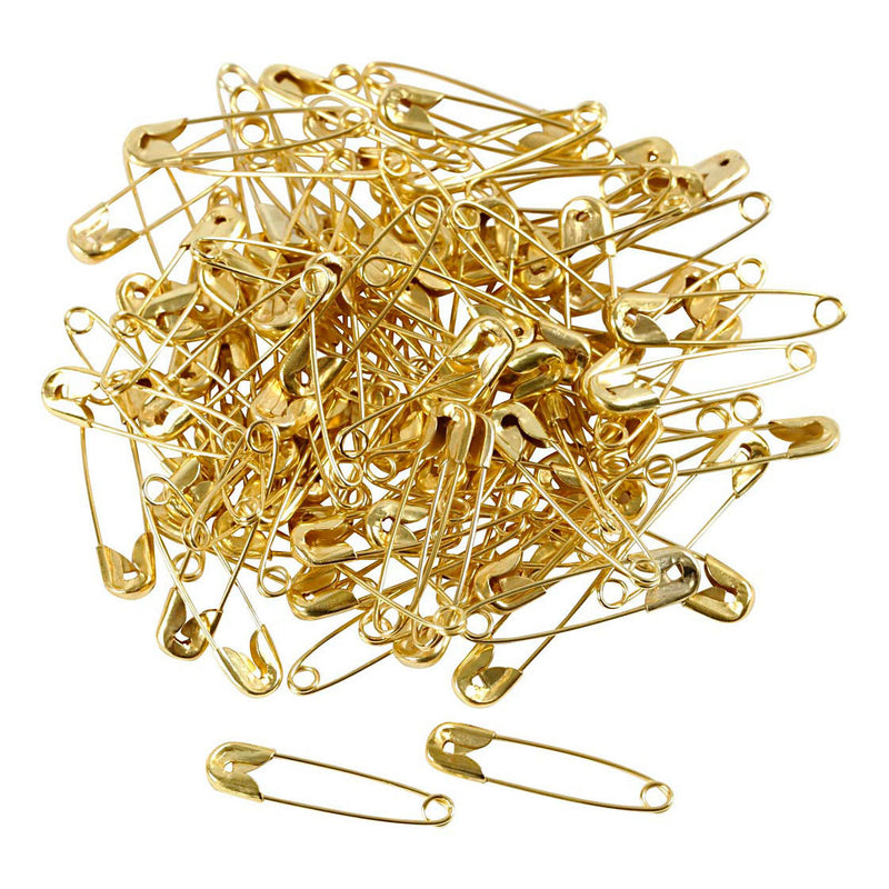 Load image into Gallery viewer, Creativ company veiligheidsspelden l: 22 mm dikte 0 6 mm goud 100stuks