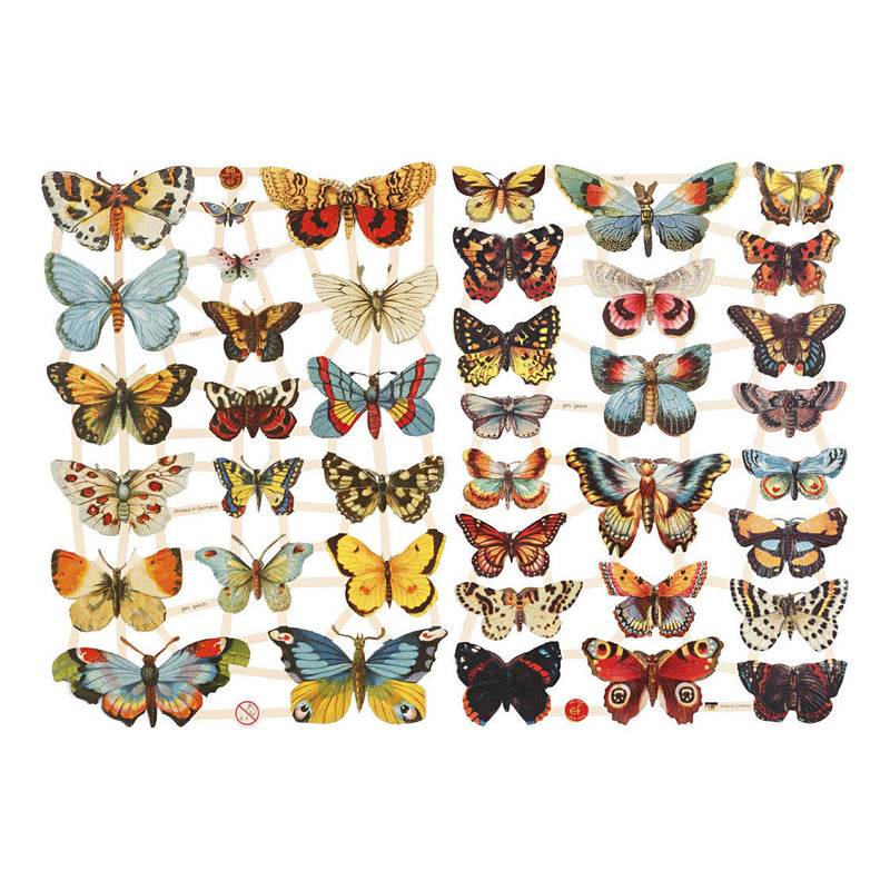 Load image into Gallery viewer, Creativ company vintage plaatjes vlinders, 2 vellen