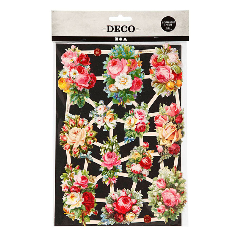 Load image into Gallery viewer, Creativ company vintage plaatjes lentebloemen, 2 vellen