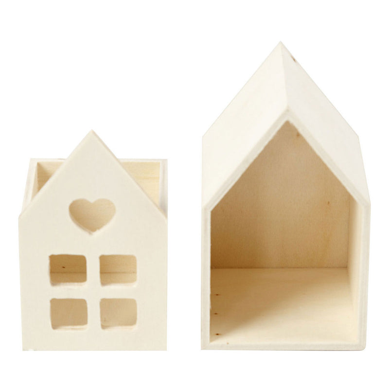 Load image into Gallery viewer, Creativ company http: www.cchobby.nl huis-met-lade-h-10-8-cm-d-6-8-cm-b-6-8-cm-1-stuk