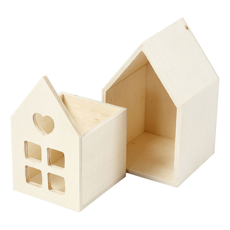 Load image into Gallery viewer, Creativ company http: www.cchobby.nl huis-met-lade-h-10-8-cm-d-6-8-cm-b-6-8-cm-1-stuk