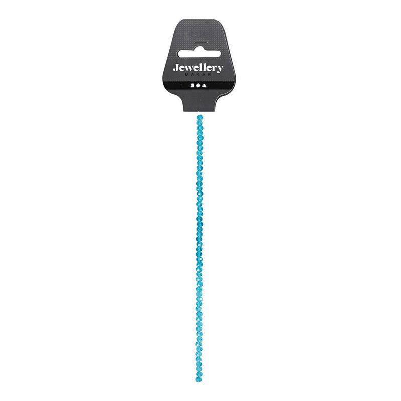Load image into Gallery viewer, Creativ company facet kralen turquoise, 45st.