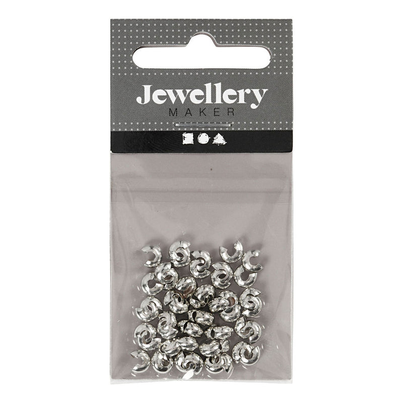 Load image into Gallery viewer, Creativ company metalen hoes verzilverd, 50st.