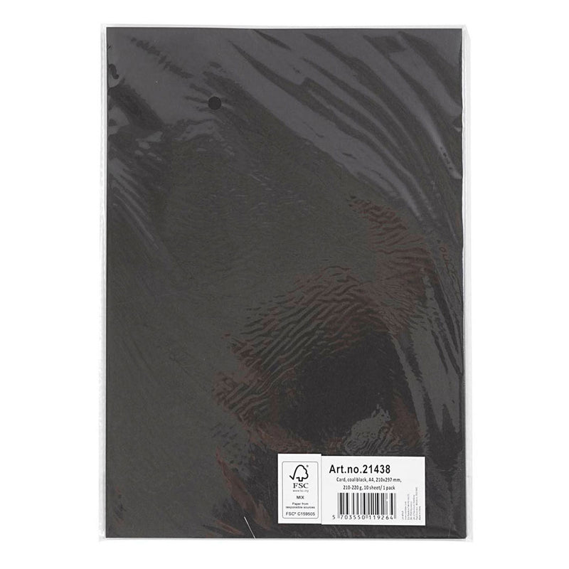 Load image into Gallery viewer, Creativ company karton zwart a4, 210-220g, 10 vellen