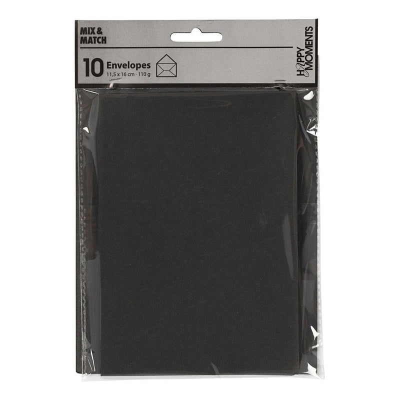 Load image into Gallery viewer, Creativ company envelop zwart, 11,5x15cm, 10st.
